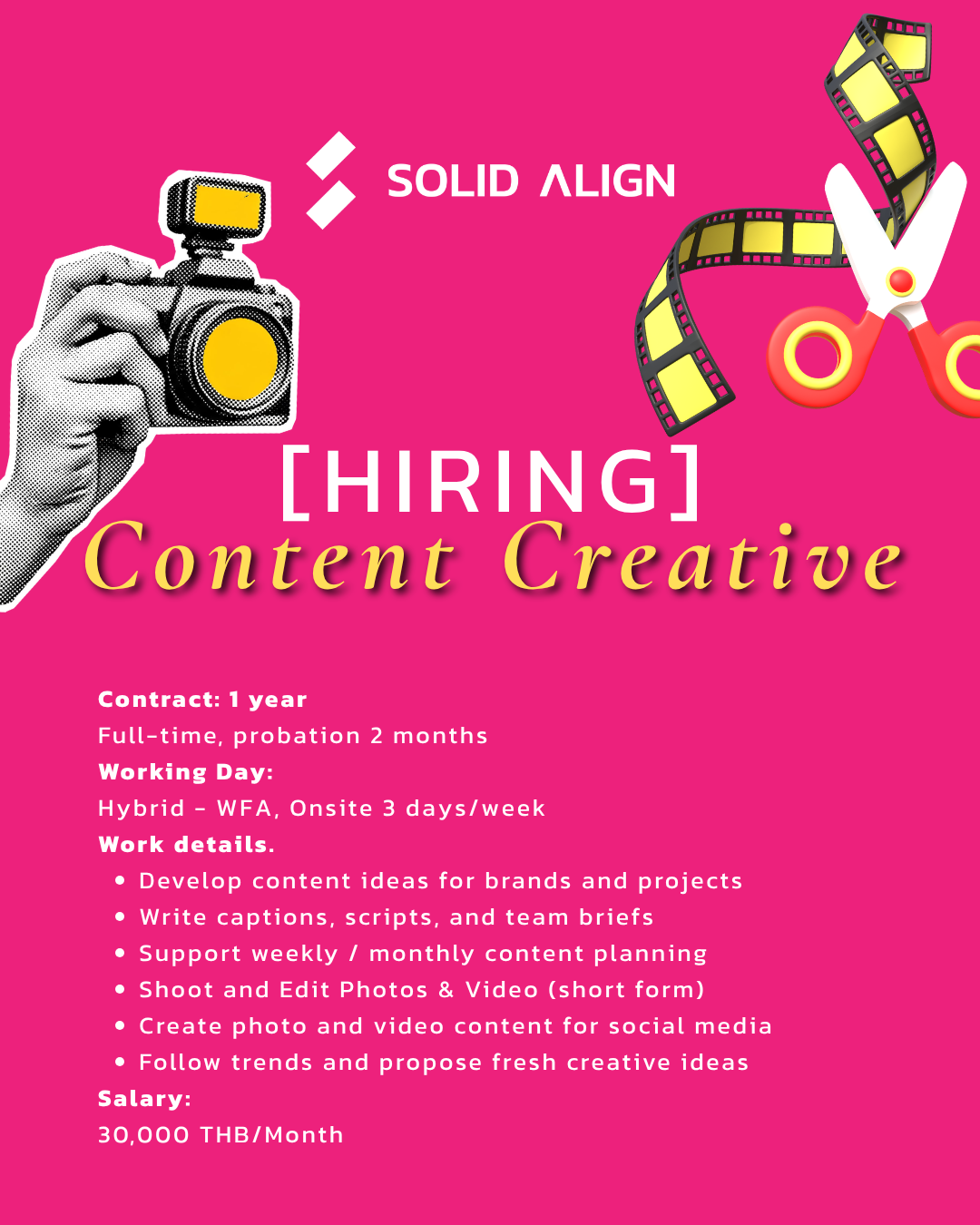 We’re Hiring: Content Creative | SOLID ALIGN